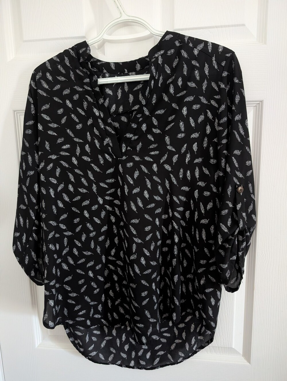 Women's Blouse (Feather Print)